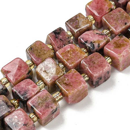 Natural Rhodonite Beads Strands G-G053-B11-01B-1