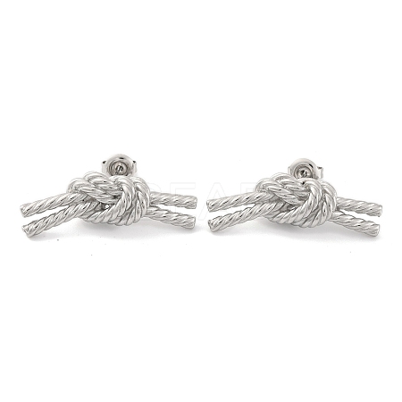 Non-Tarnish 304 Stainless Steel Stud Earrings for Women EJEW-N054-18P-1