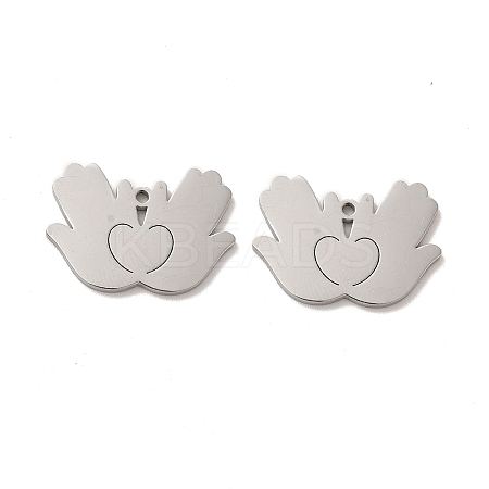 Non-Tarnish 304 Stainless Steel Charms STAS-M089-42P-1