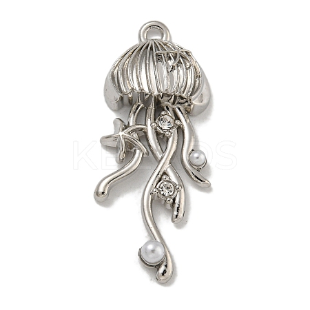 Rack Plating Alloy Pendants PALLOY-F312-45P-1