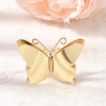 Brass Cuff Open Rings for Women RJEW-F215-02G-1