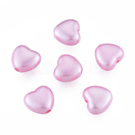 ABS Plastic Imitation Pearl Beads OACR-T018-10B-1