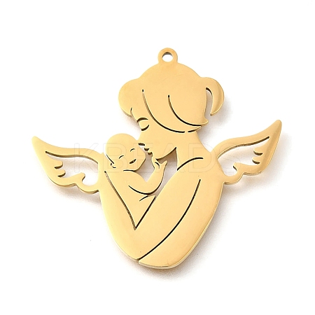 304 Stainless Steel Pendants STAS-S178-07G-1