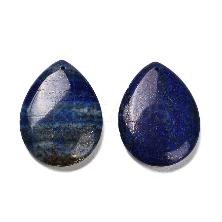 Natural Lapis Lazuli Pendants G-Z088-02L-1
