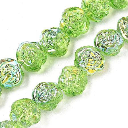 Electroplate Glass Beads Strands EGLA-K061-09A-AB01-1