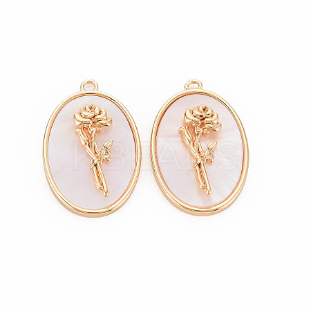 Brass Birth Floral Pendants X-KK-S364-288-1