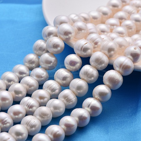Natural Cultured Freshwater Pearl Beads Strands PEAR-S001-12~13mm-3-1
