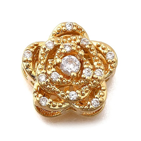 Brass Pave Cubic Zirconia Multi-strand Links KK-F913-10G-03-1