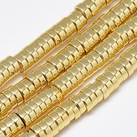 2  Strands Electroplate Non-magnetic Synthetic Hematite Beads Strands G-BBC0001-60G-1