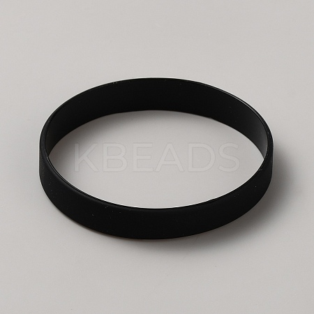 Word Silicone Cord Bracelet Wristband BJEW-WH20004-02L-1