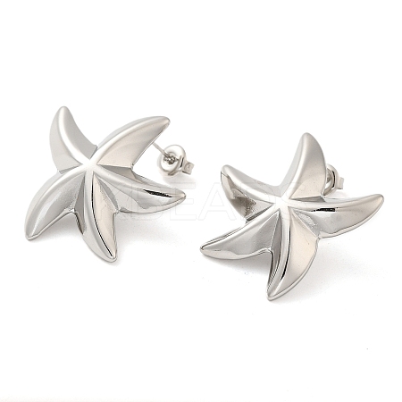 Non-Tarnish 304 Stainless Steel Stud Earrings for Women X-EJEW-G364-13P-1