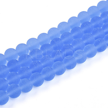 Transparent Glass Beads Strands GLAA-T032-T6mm-MD04-1