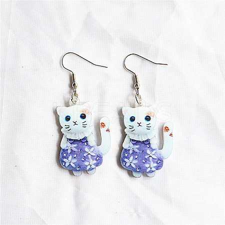 Easter Acrylic Dangle Earrings FS-WG38FCF-01-1