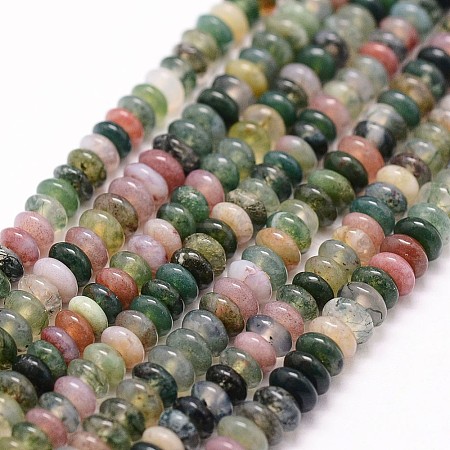 Natural Indian Agate Beads Strands G-N0173-04-2x4mm-1