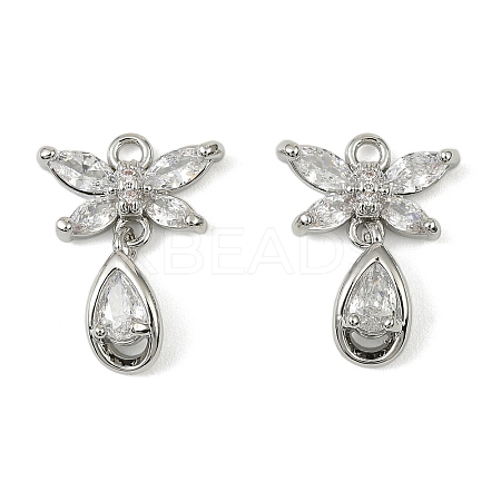 Brass Micro Pave Cubic Zirconia Pendants LS-KK-C107-18A-P-1