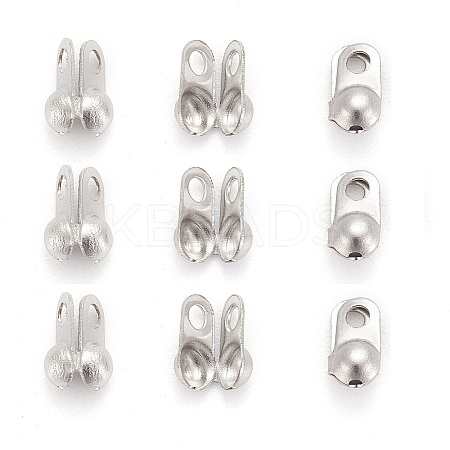 Tarnish Resistant 304 Stainless Steel Bead Tips LS-X-STAS-R063-20-1