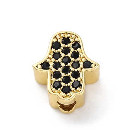 Brass Cubic Zirconia Beads KK-S510-43G-02-1