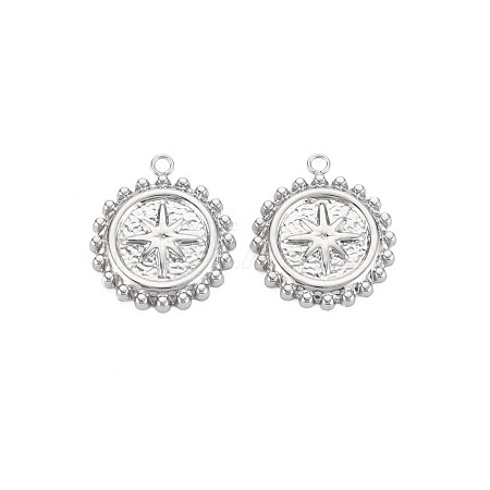 Non-Tarnish 304 Stainless Steel Pendants STAS-N097-180P-1