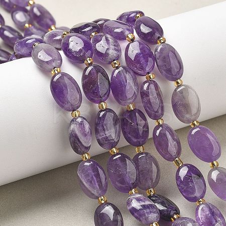 Natural Amethyst Beads Strands G-H005-A11-02-1