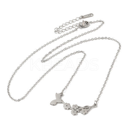 Non-Tarnish 304 Stainless Steel Pendant Necklaces LS-NJEW-H010-01P-1