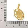 Flat Round Ion Plating(IP) 304 Stainless Steel Pendants STAS-U024-06G-3