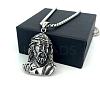 Religion 304 Stainless Steel Jesus Head Pendant Necklaces for Men Women ZK3713-4