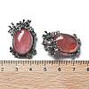Cherry Quartz Glass Pendants G-H083-01AS-08-3