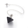 Natural Obsidian Cone Dowsing Pendulums G-G771-D02-2
