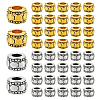 90Pcs 2 Colors Tibetan Style Alloy Beads FIND-LP0001-16-1