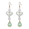 Heart & Teardrop Dangle Earrings for Women EJEW-JE05303-3