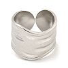Non-Tarnish 304 Stainless Steel Open Cuff Finger Rings RJEW-P114-12P-2
