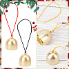 9Pcs 3 Colors Golden Tone Alloy Wind Chimes AJEW-CN0002-57-6