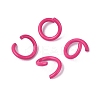 Spray Painted Iron Open Jump Rings IFIN-T017-04B-17-1
