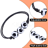 20Pcs Plastic Football Braided Bead Bracelet BJEW-SP0001-20-7