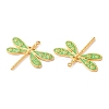 304 Stainless Steel Enamel Pendants STAS-K256-06G-02-2