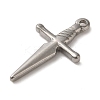 Non-Tarnish 304 Stainless Steel Pendants STAS-R223-05B-2