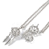 Brass Pendant Necklaces NJEW-G089-14C-P-1
