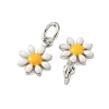 Brass Enamel Charms KK-C110-16B-02P-2
