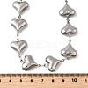304 Stainless Steel Link Chain Necklaces NJEW-Q033-01B-P-3