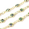 3.28 Feet Handmade Evil Eye Lampwork Link Chains X-CHC-F009-01A-G04-1