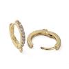 Brass Huggie Hoop Earring Findings KK-P150-42-3