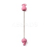 Plastic Beadable Keychain Bar for Jewelry Making DIY Crafts AJEW-C040-01B-1