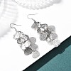 430 Stainless Steel Heart Dangle Earrings EJEW-A137-09P-1