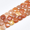 Natural Red Agate Beads Strands G-S357-D02-09-1