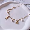 Summer Beach Brass & Plastic Imitation Pearl Pendant Necklaces for Women FS-WG04E65-01-2
