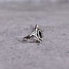 Brass Pave Cubic Zirconia Finger Rings FS-WGC2302-03-4