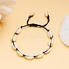Bohemian Shell Braided Bead Bracelets KG5973-5-1