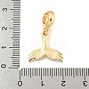 Rack Plating Alloy Enamel Fishtail European Dangle Charms FIND-B034-49G-01-3