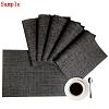 (Clearance Sale)PVC Non-Slip Imitation Rattan Insulation Pad AJEW-TAC0003-02-3