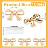 12Pcs Bowknot Alloy Decorative Buckles FIND-CP0003-69-2